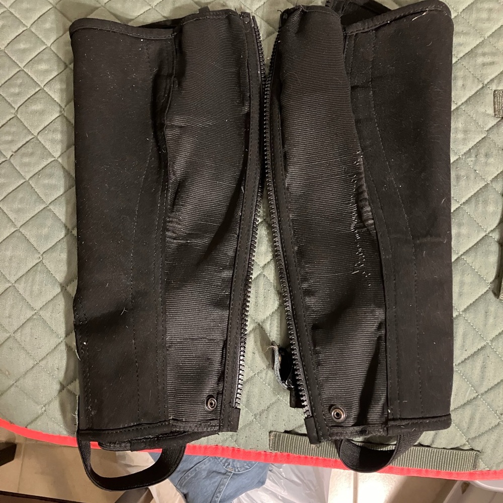 Black Riding mesh half Chaps - Picture 3 of 5